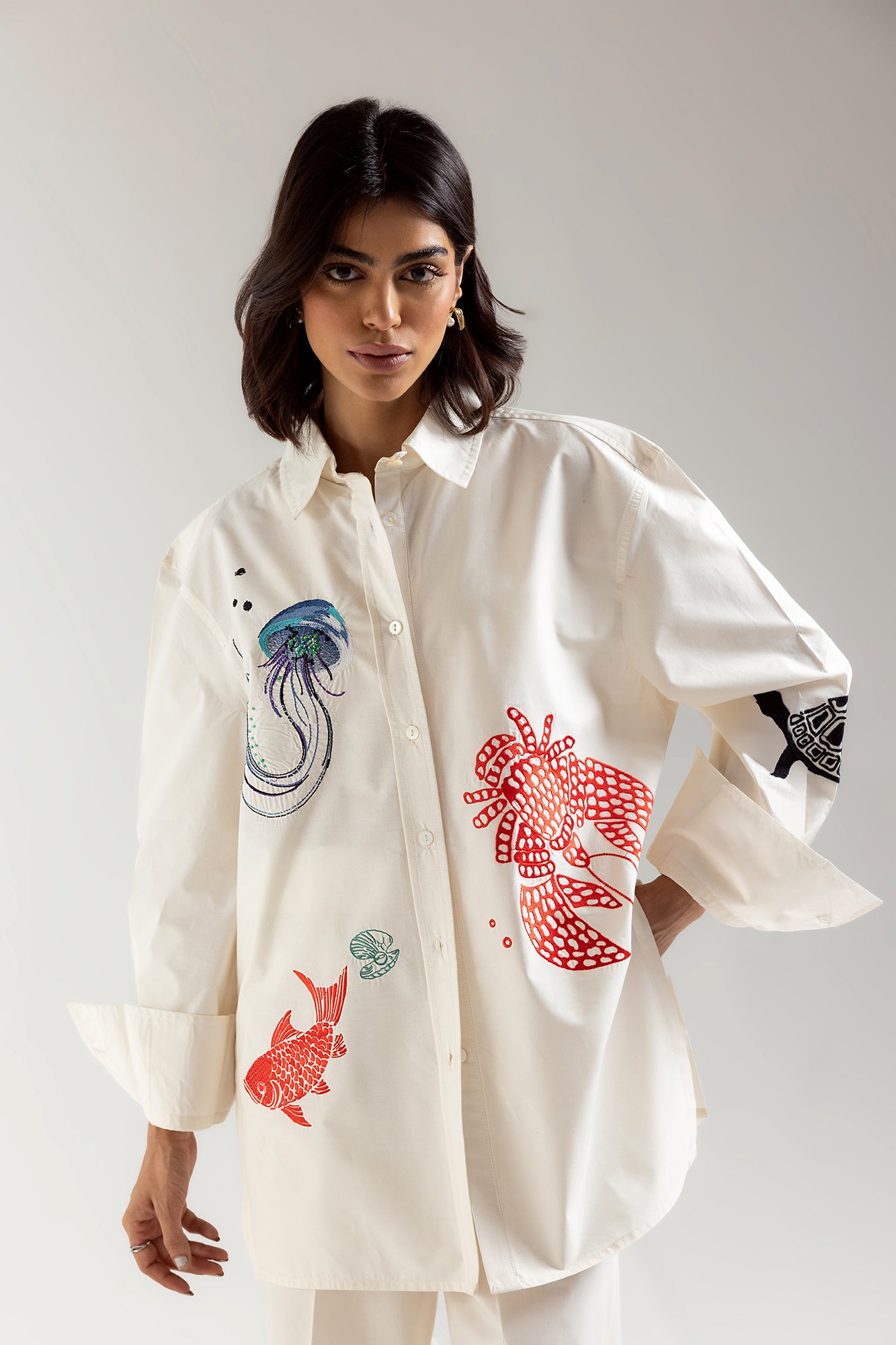EMBROIDERED SUIT (E106/001/0631)
