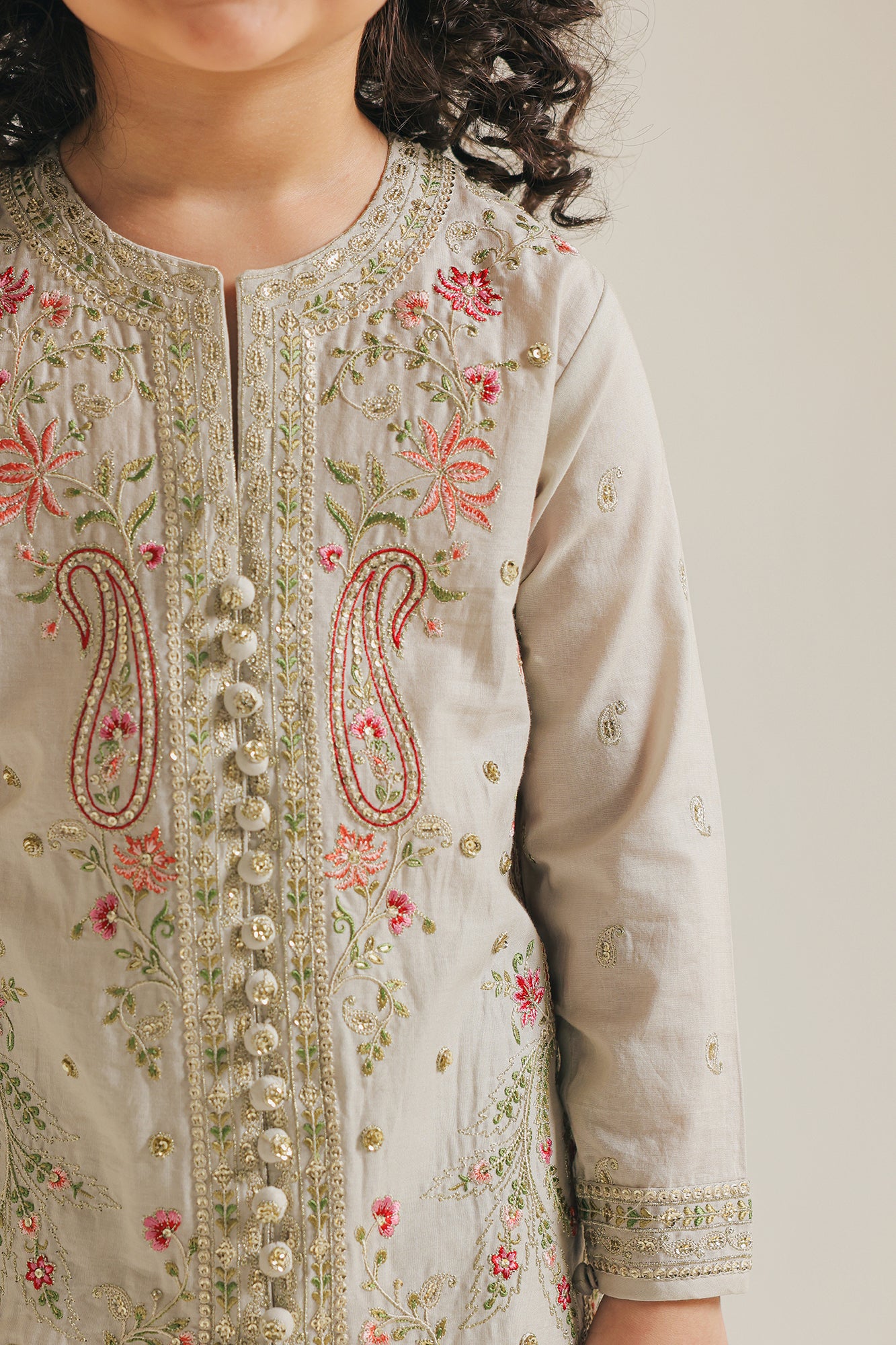 EMBROIDERED SUIT (E0696/404/817) - Image 5