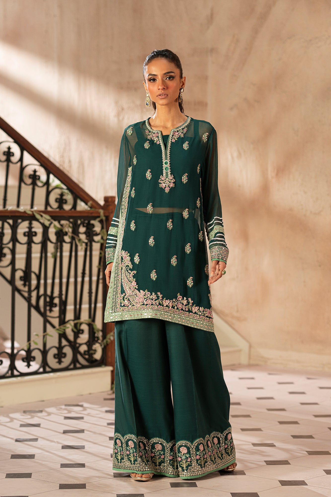 EMBROIDERED SUIT (E0755/104/706) - Image 3