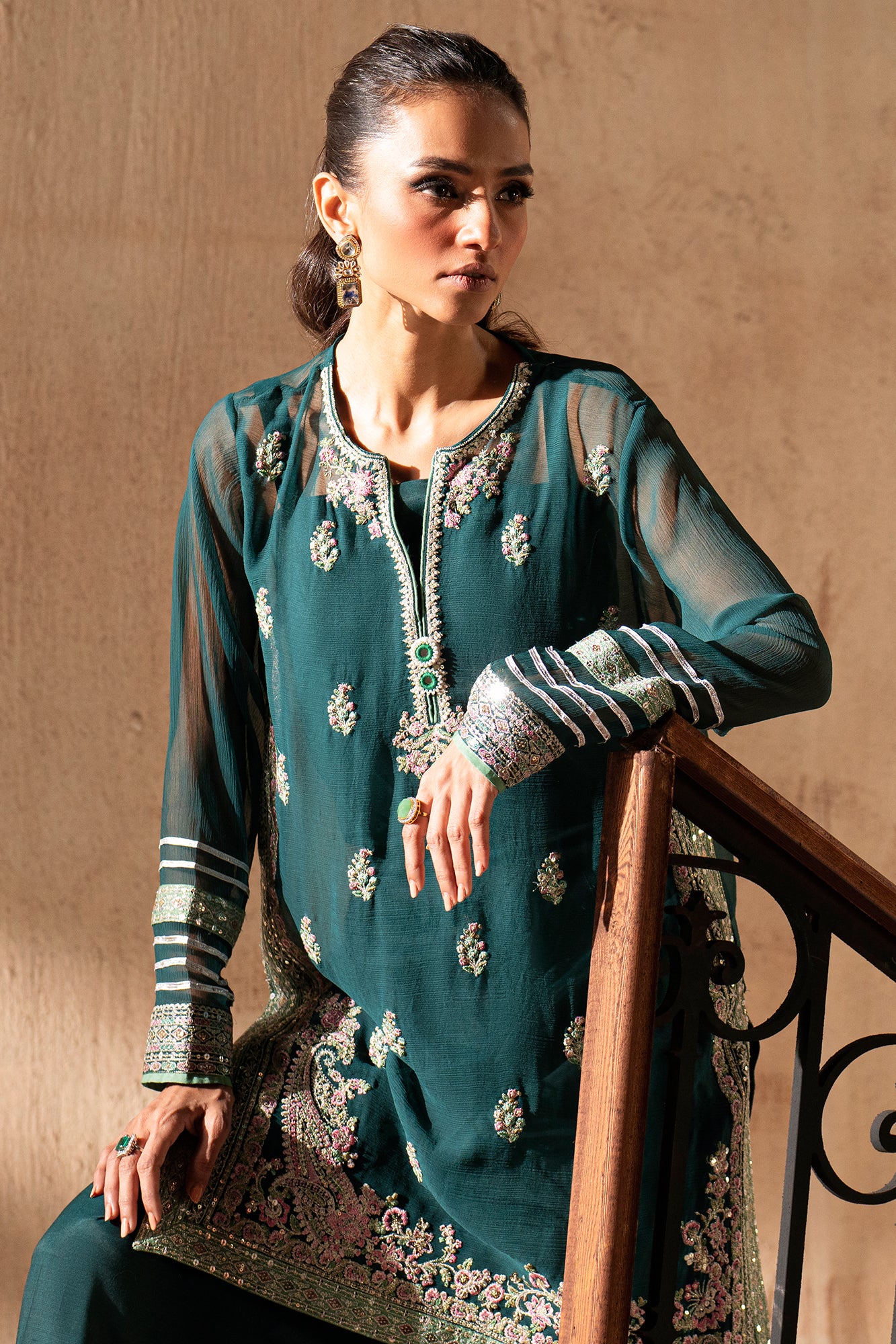 EMBROIDERED SUIT (E0755/104/706) - Image 10