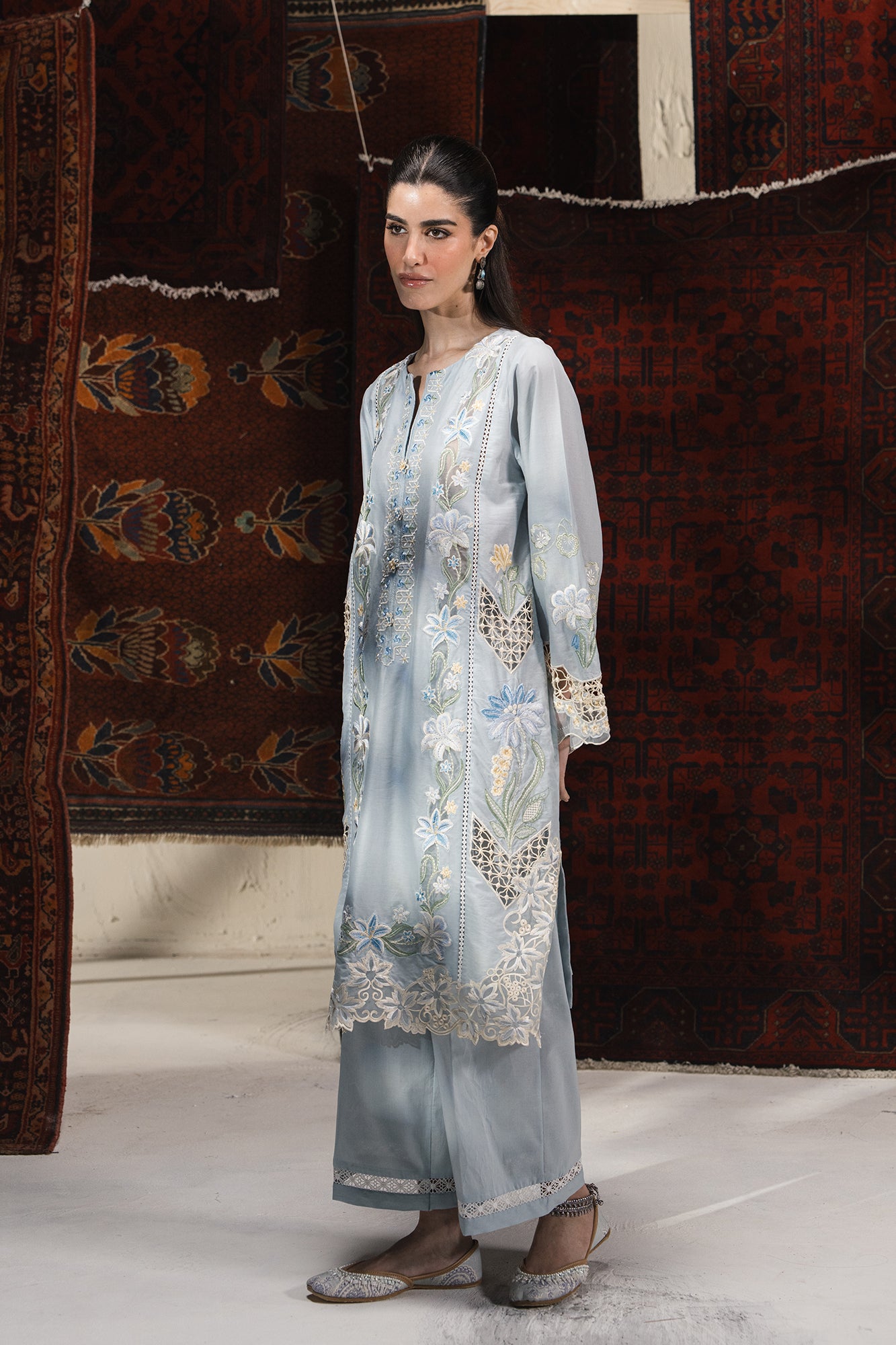 EMBROIDERED SUIT (E3122/103/718) - Image 3