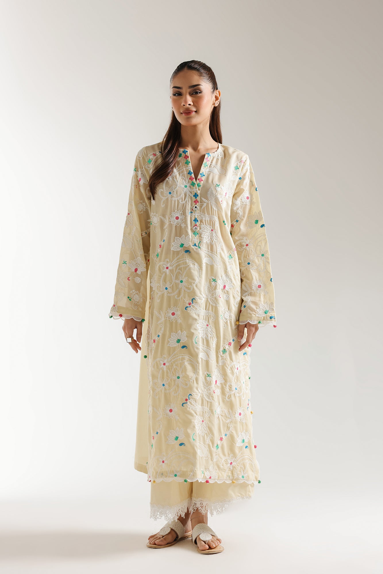 EMBROIDERED SUIT (E3186/103/225) - Image 2