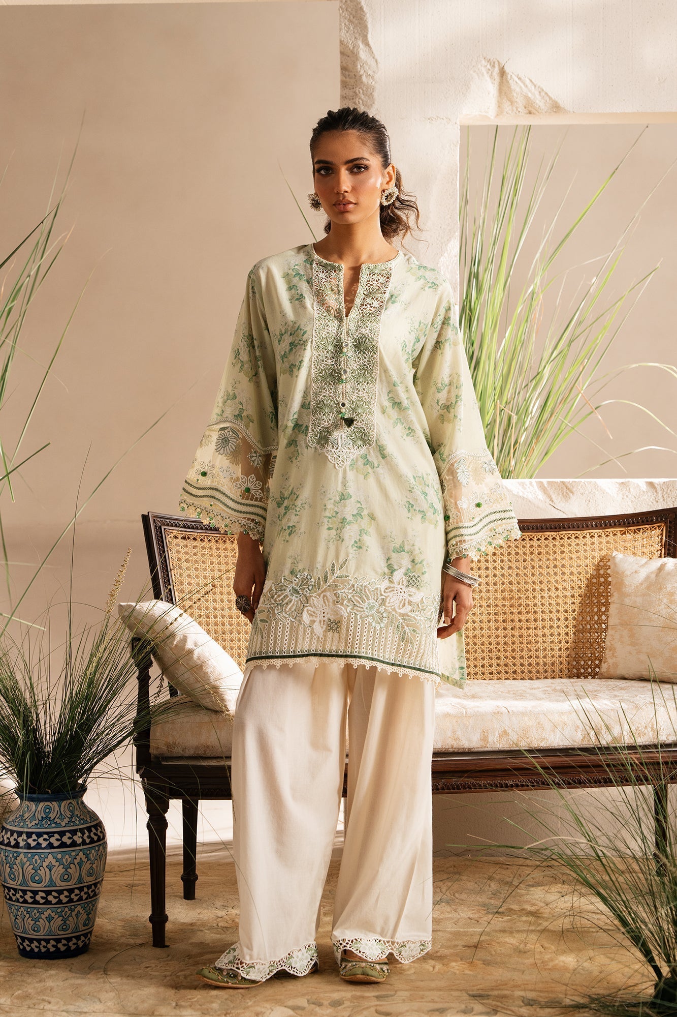 EMBROIDERED SUIT (E3369/103/130) - Image 2