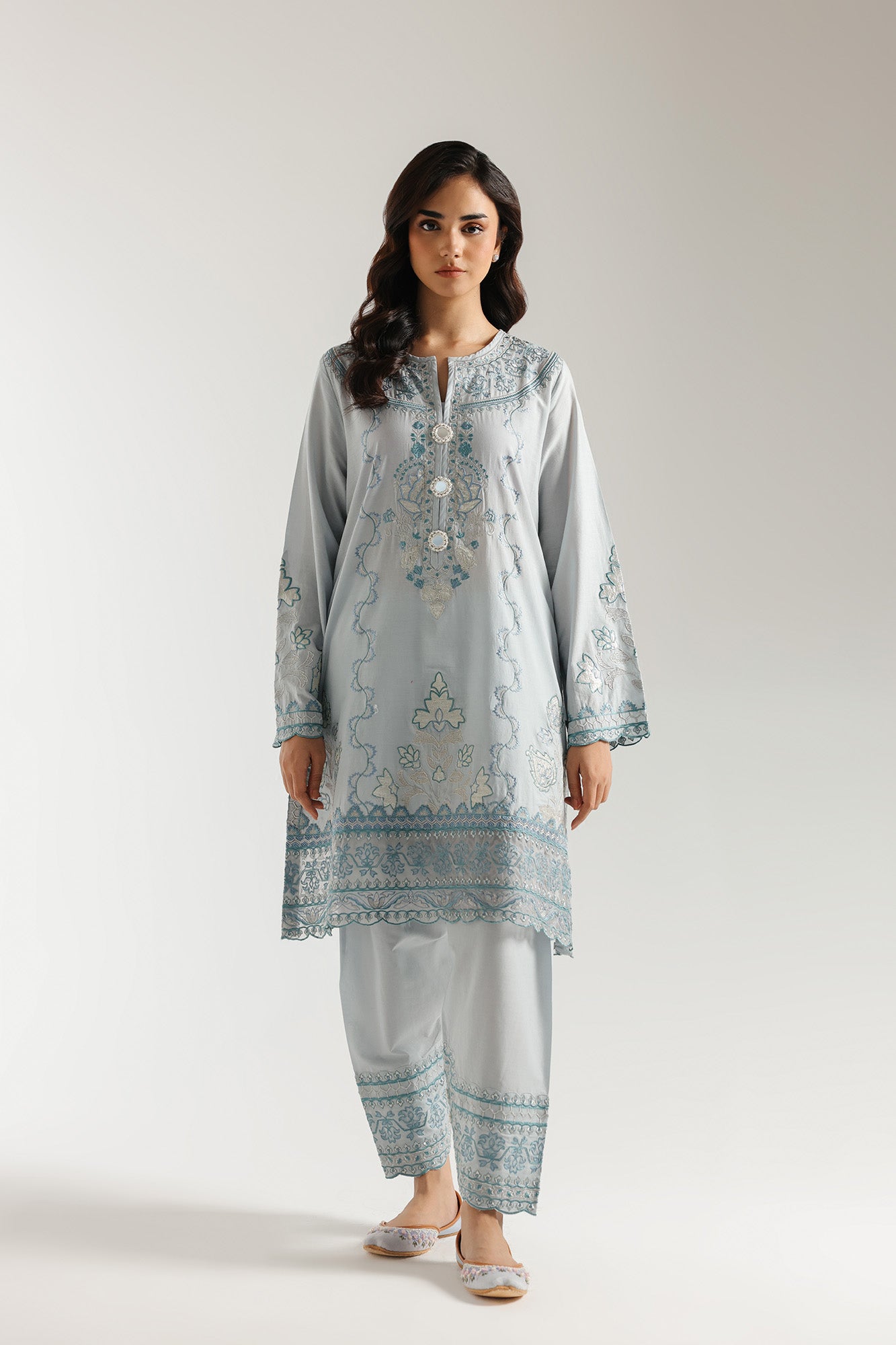 EMBROIDERED SUIT (E3394/103/722) - Image 2
