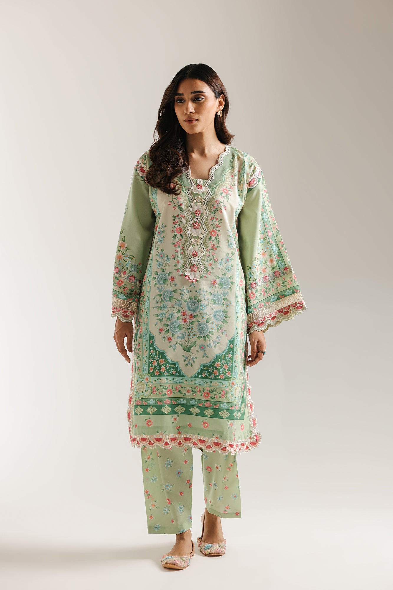 EMBROIDERED SUIT (E3468/103/709) - Image 2