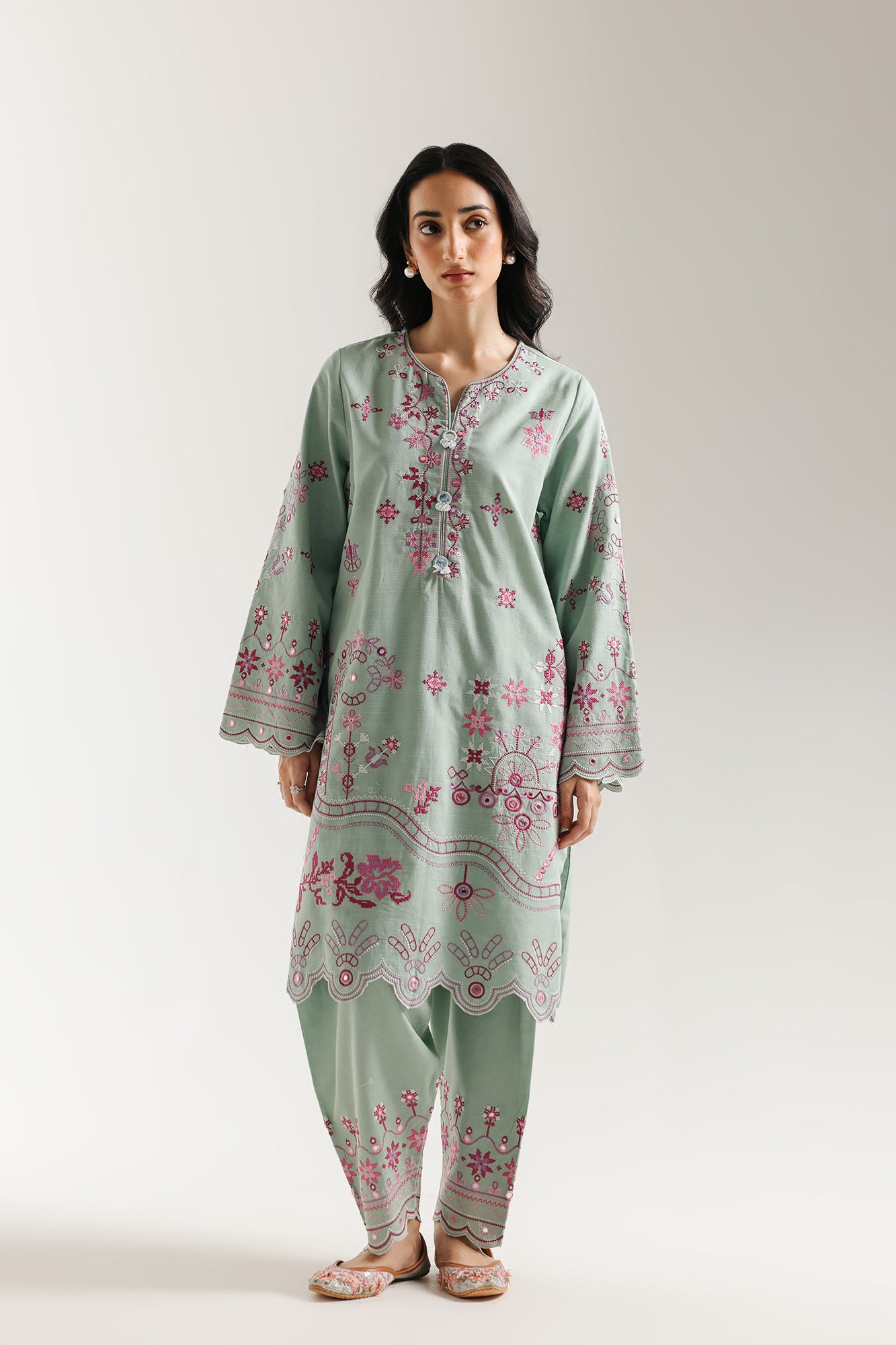 EMBROIDERED SUIT (E3717/103/718) - Image 2